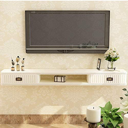 Schwimmendes Regal Schwimmendes TV-Regal An der Wand montierte Audio- / Videokonsole TV-Medienkonsole Schwimmender Aufbewahrungsschrank