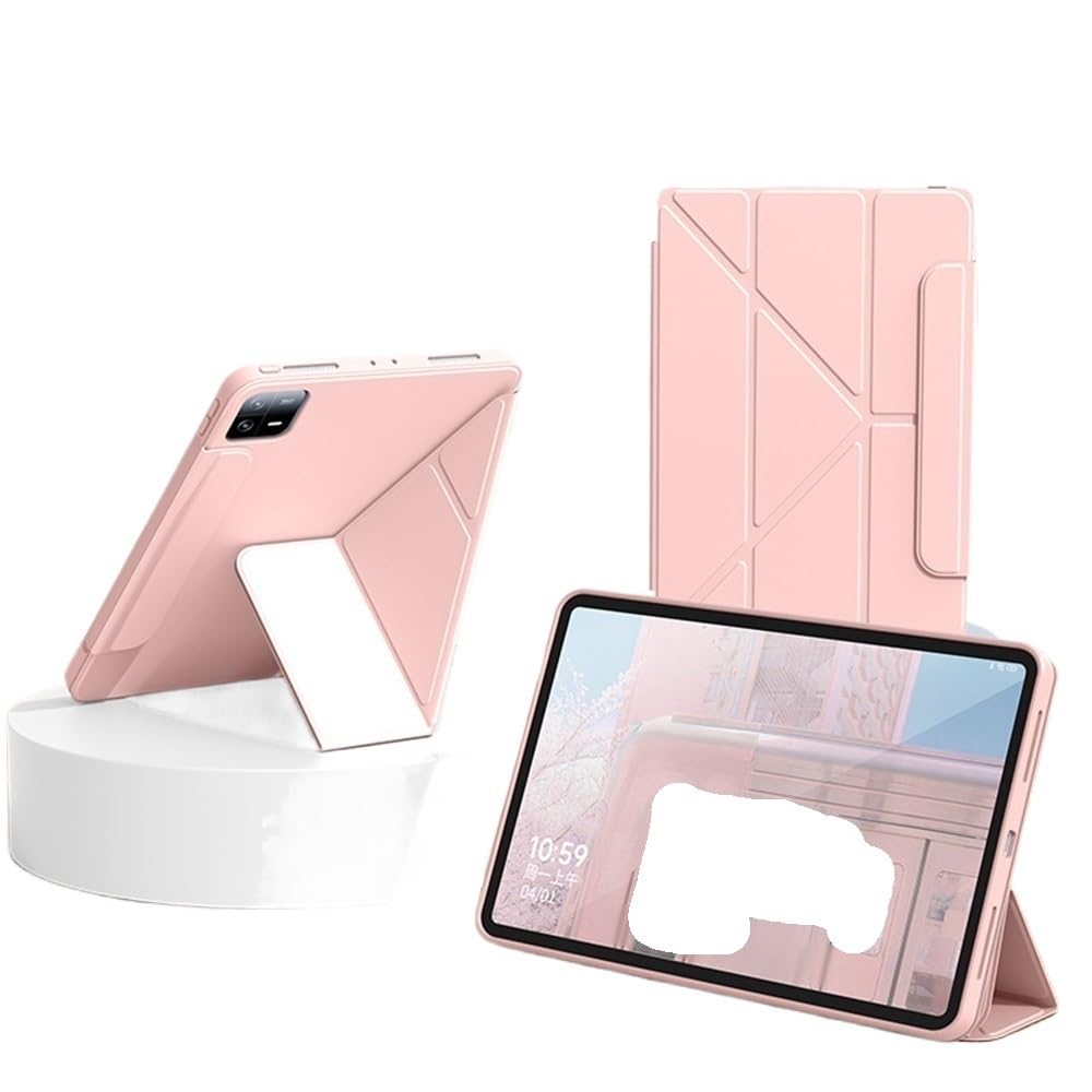 Coque iPad Pro 11 2024 rose antichoc protégeant écran et stylet - 7