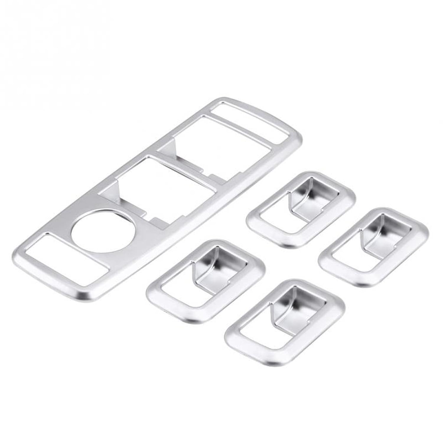 Compatible for Benz A B C(W204) E(W212) GLA GLK GL GLE-Class, 5pc Car Window Button Cover Window Switch Button Trim Cover Chrome