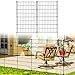 ARIFARO Dekorative Gartenzaun 5 Panels Gesamtlänge 3,5m (101cm H x 71cm B) Keine Graben Tier Barriere Fechten mit 4 Paneelen + 1 Tor, Haustier Zaun Metall Panel Grenze für Kaninchen, Hof, Patio