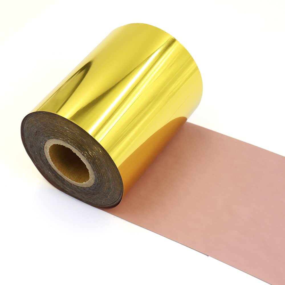 Amazon.com: YVOKERN 8cm Gold Foil Paper Heat Transfer Film 3inch