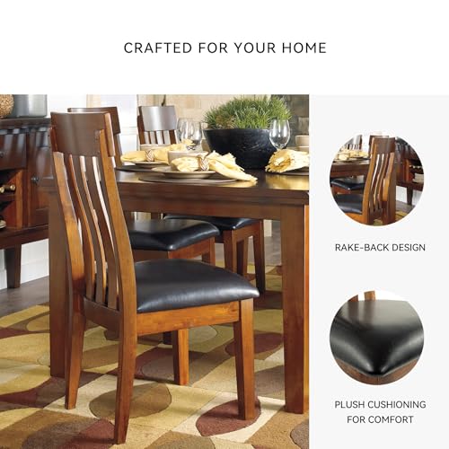 Image of Signature Design by Ashley Ralene Wood Dining Chairs Set of 2, Brown