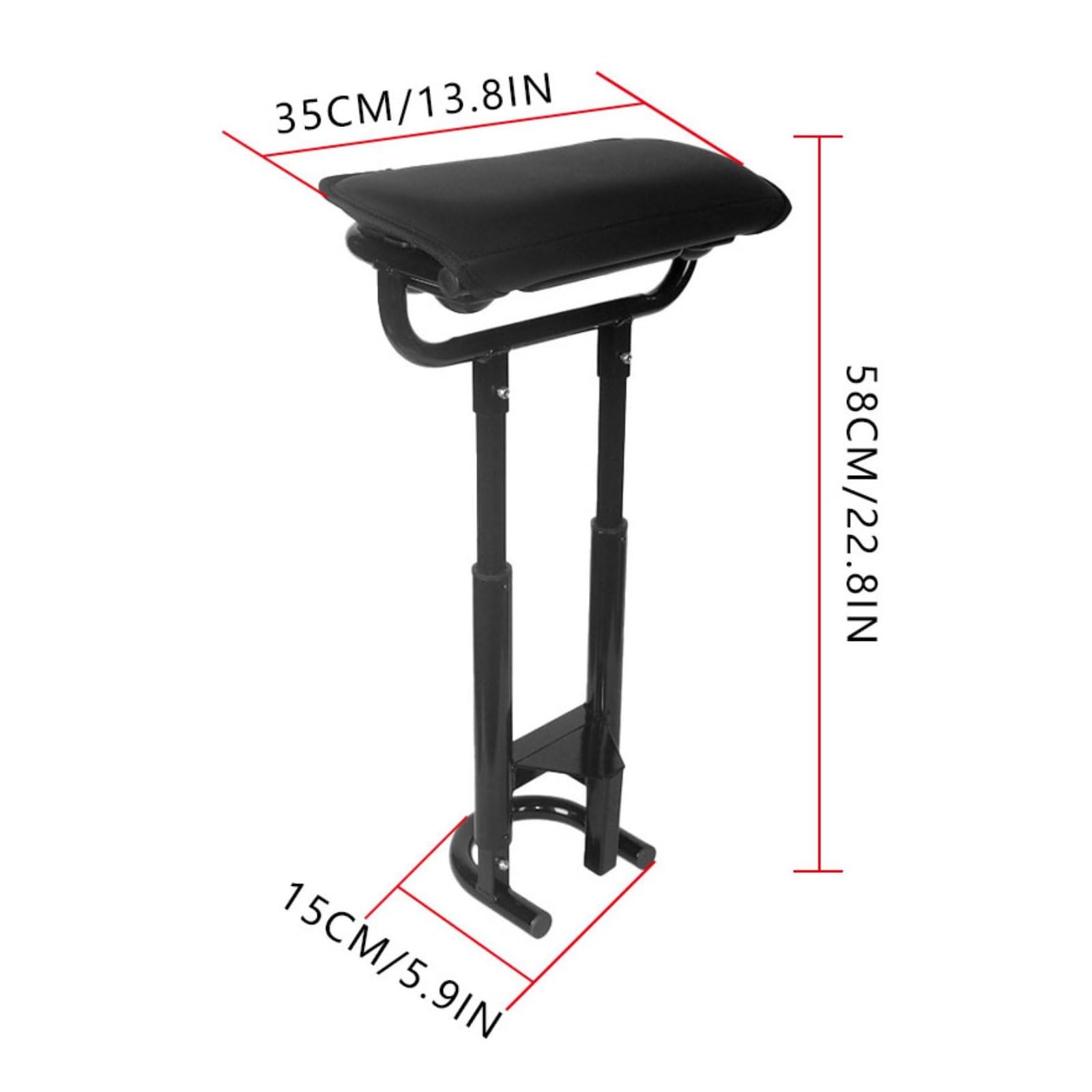 Asiento de Carro de Golf Silla Taburete Banco Asiento con Estructura Desmontable para Carrito de Empuje Instalación y Ajuste Fáciles Metal y Piel Sintética Adecuado para Largas y Entrenamiento