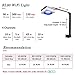 PopBloom RL90 LED Aquarium Light, Smart APP Control Fish Tank Light Reef Lights for Coral 60-240CM Marine Tank, Arm Mounting Aquarium Light with Timer and Brightness Adjustable