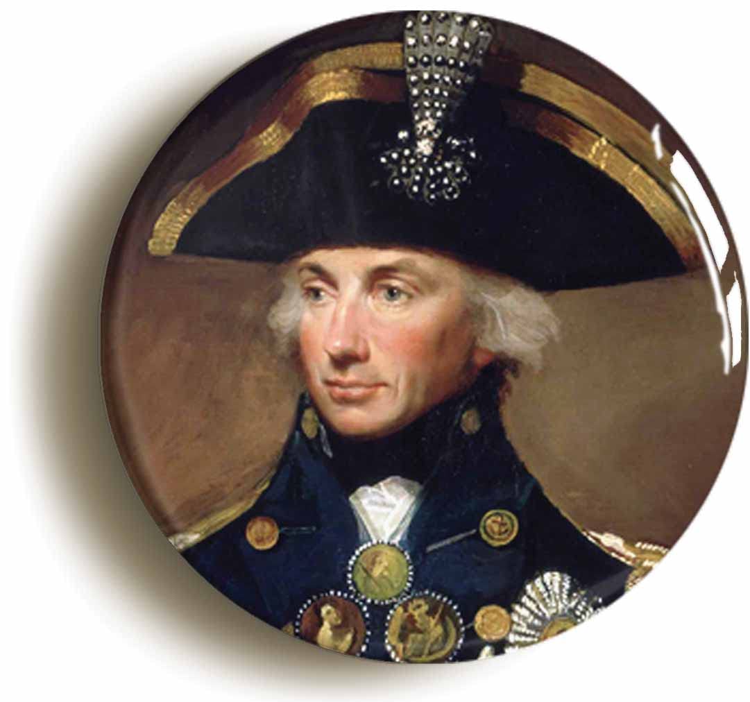 Admiral Horatio Nelson Fridge Magnet (Circular 2inch / 50mm Diameter)