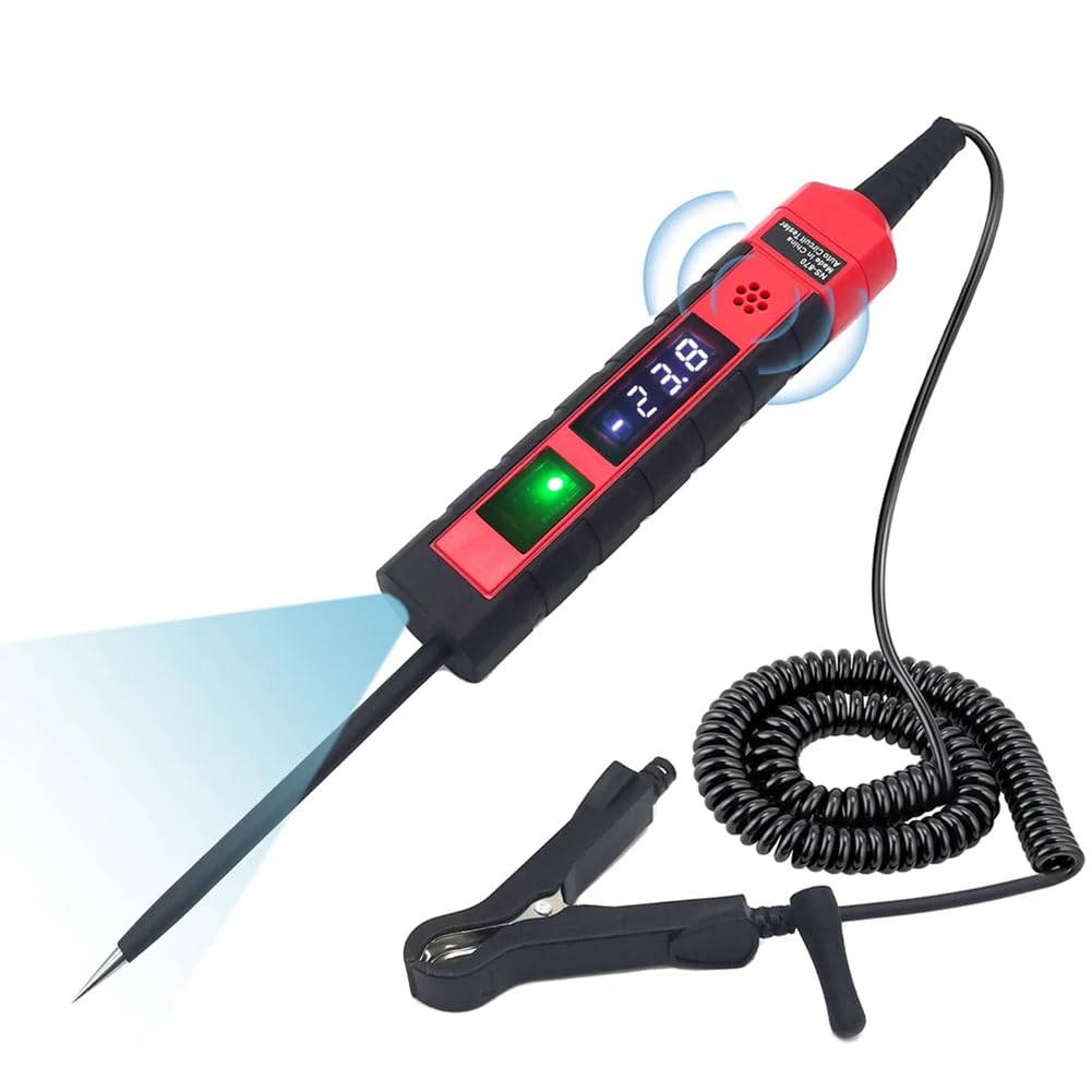 Littimoon NS-870 Auto Power Test Pen 4-75VDC Voltage Tester Bipolar Car Wiring Tester Versatile Automobile Troubleshooting Tools