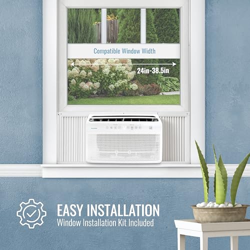 Keystone Energy Star 12000 BTU Fenstermontage- Klimaanlage Wechselrichter mit hocheffizientem und leisem Betrieb und Fernbedienung, Wechselstromfenster für-5