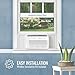 Keystone Energy Star 12,000 BTU Window Mounted Inverter Air Conditioner with Supplemental Heat, Quiet High Efficiency Window AC Unit with Remote for Apartment, Medium-Large Rooms up to 550-Sq.Ft.