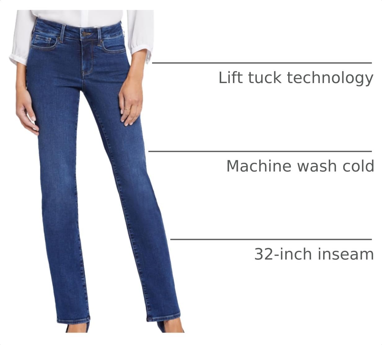 NYDJ Women's Marilyn Straight Jeans image 4