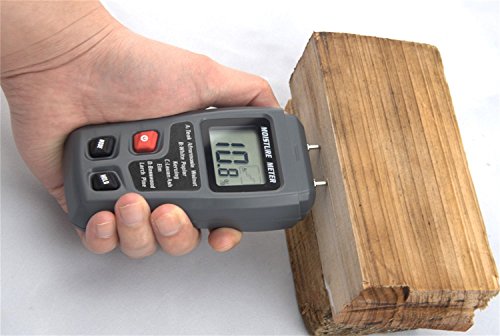 Bside Emt01 Digital Wood Moisture Meter Handheld 2 Pins Timber Lumber Damp Humidity Detector Tester With Large Lcd Display #TOP6