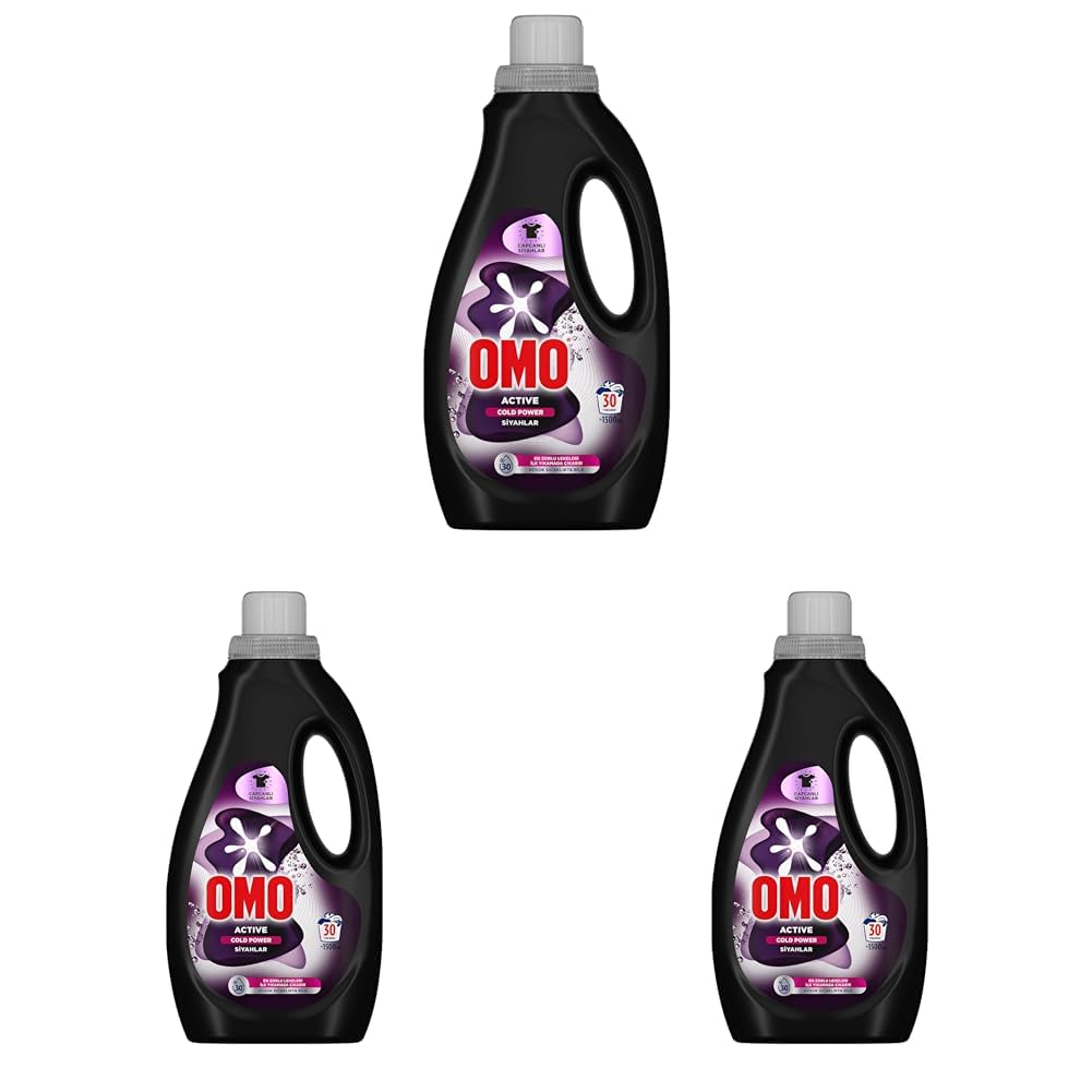 OMO Active Cold Power Siyahlar İçin Sıvı Deterjan 1500 ml (3 paketi)