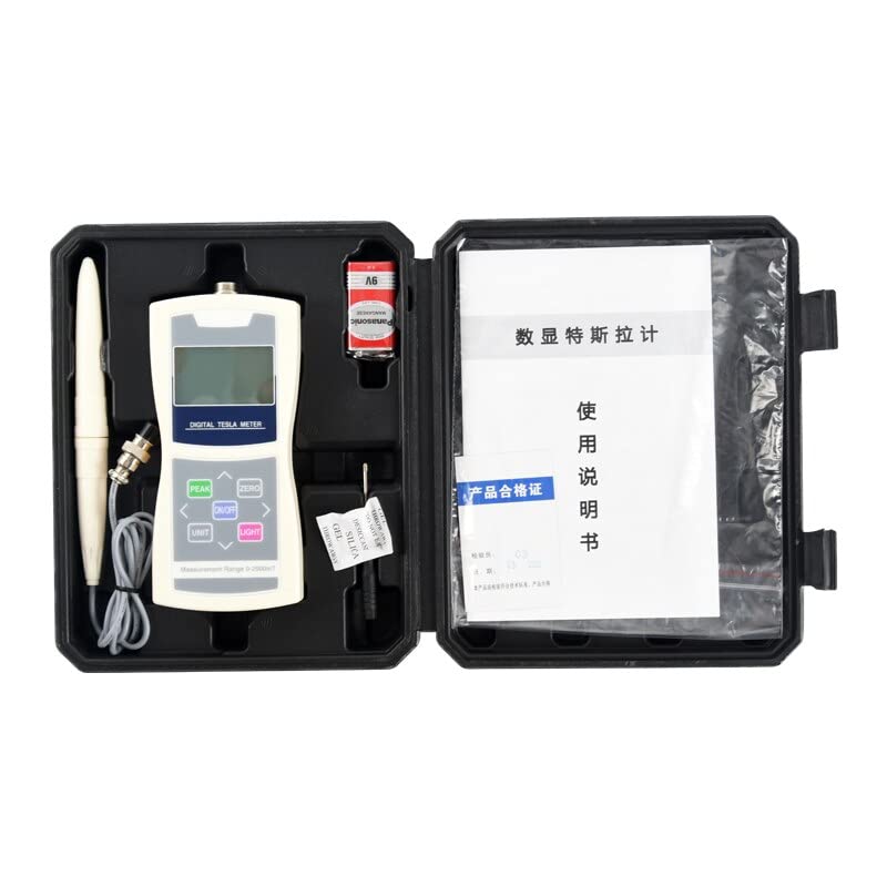 Handheld Digital Gaussmeter Surface Magnetic Field Tester with Probe 0-2400mT (Accuracy 1.0)