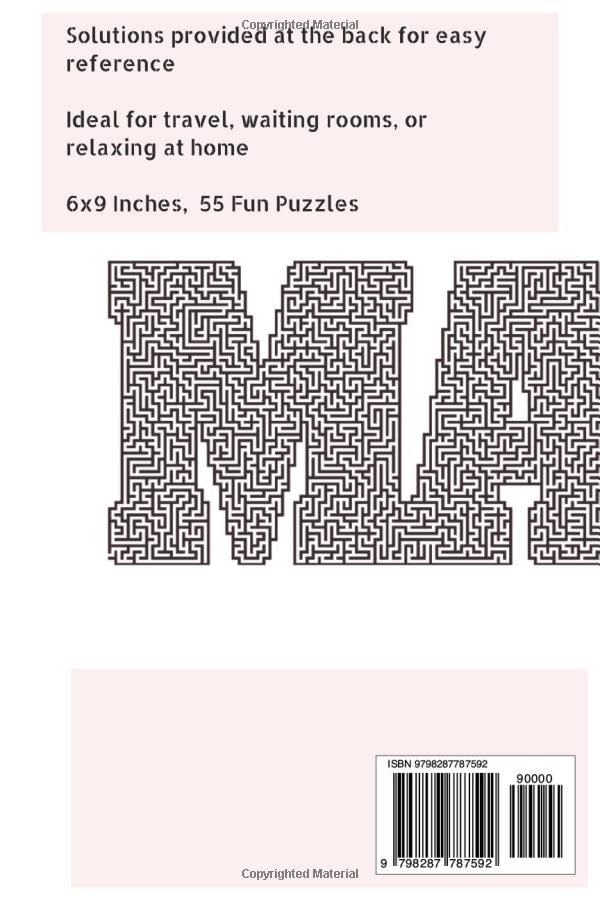 Maze Activity Workbook