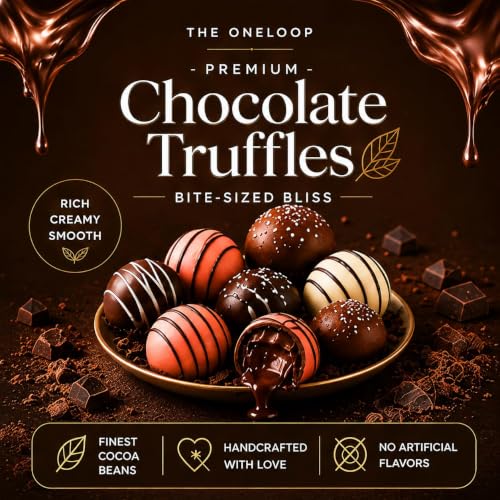 Image of 24 Pcs Truffle | Luxury Chocolate Gift Pack | Handmade Premium Gift Hamper for Birthday, Anniversary, Wedding | Belgian Chocolate Gift for Boy, Girl, Kids, Brother, Sister, Wife, Girlfriend