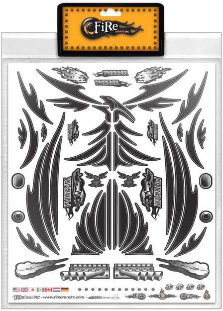 FireBrand RC  Hoja de calcomanías Black Phoenix