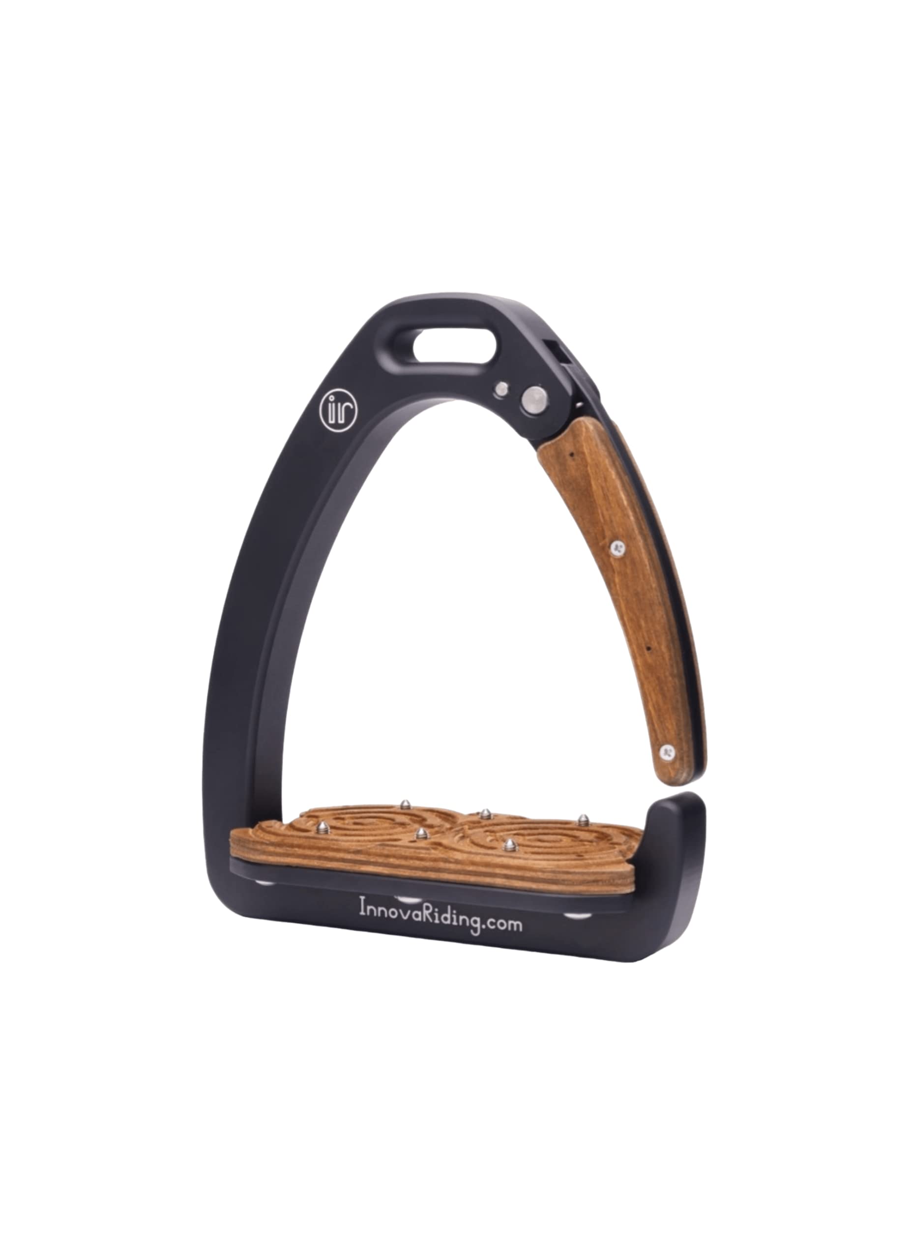 Tech Stirrups INNOVA Riding Dynamic Black & Dark Wood Safety estribo
