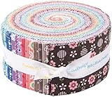 Lori Holt Bee Dots Rolie Polie 40 2.5-inch Strips Jelly Roll Riley Blake Designs RP-14160-40
