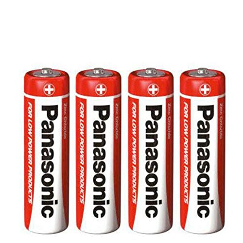 4 x Panasonic AA R6 Zinc Carbon Batteries