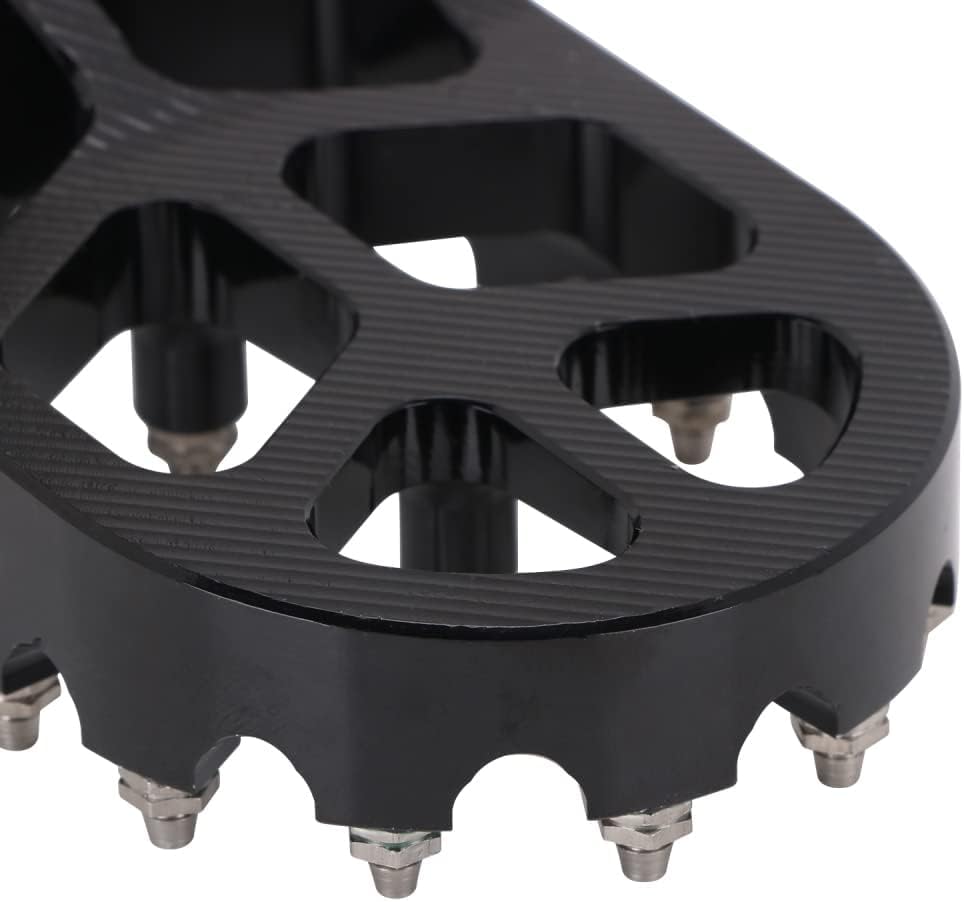 Image of JFG RACING Dirt Bike Foot Pegs,CNC Rest Pedal Footpegs for CR125 CR250 02-11 /CRF150R 07-24 /CRF250R 04-24 /CRF300L 21-24 /CRF450R 02-24 /CRF250X CRF450X CRF250RX CRF450RX CRF450RL CRF250L CRF1100L-Black