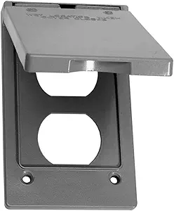 Sigma Engineered Solutions 14246 1-Gang Vertical Duplex Weatherproof Cover, Gray