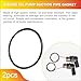 2 Pcs Rear Axle Oil Seal O-Rings, Replace 90313-4800 90301-88077, Original Rear Drive Axle Inner Outer Axle Oil Seal Kit, Compatible with Toyota 4Runner/Tacoma/T100/Tundra and 1979-2006 Truck Models