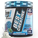 BPI Sports Best Creatine - Creatine Monohydrate Powder for Men & Women, Himalayan Salt - Strength, Pump, Endurance, Muscle Growth, Muscle Definition - No Bloat - Icy Blue Raz - 50 servings - 10.58 Oz