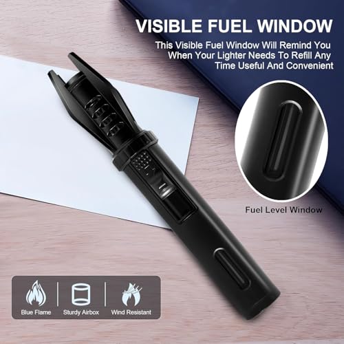 Encendedor portátil pequeño con ventana visual para combustible miniatura 3