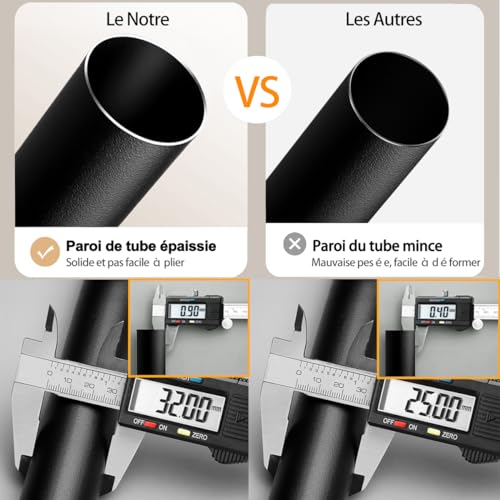 Barre extensible multifonction pour rideau de douche et dressing modulable - 4