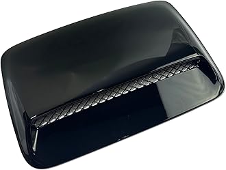 Engine Hood Flow Intake Cover Hood Scoop Vent Bonnet Cover Compatible with 2007-2023 Toyota FJ Cruiser, Decorative Air Flow Intake Covers with Self Adhesive Glossy Black