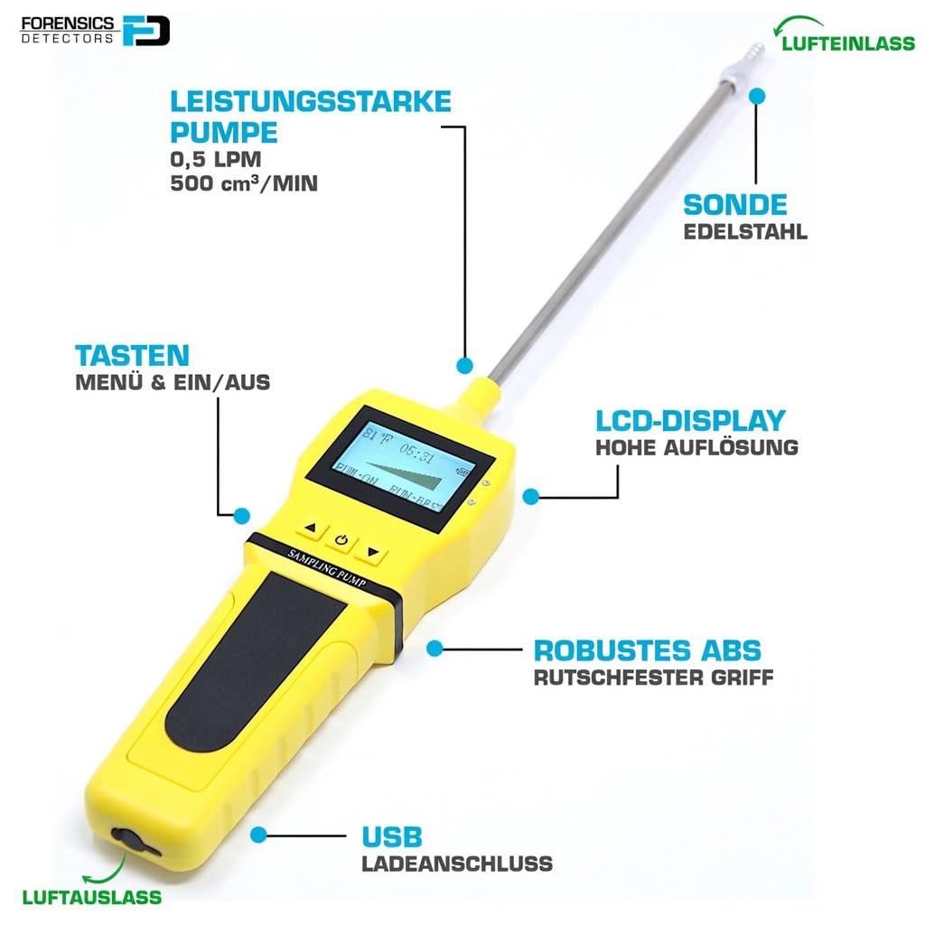 Abgasanalysator (Flue Gas) | CO, O2, COAF Und EA | Wasserfalle, Partikelfilter Und NOx-Filter | Kalibrierzertifikat EU | FD-4S-FLUE