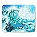 Produktbild Mouse Pad Blue Ocean Aquarell Malerei Sea Wave Abstract Coast Schöne Mousepad für Notebooks, Desktop-Computer Mausmatten, Büromaterial