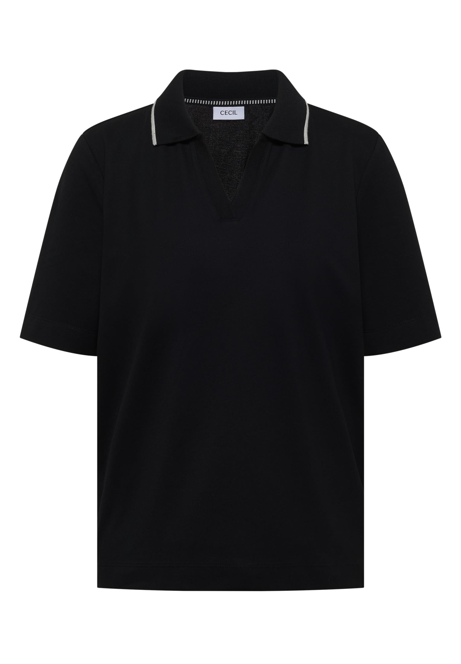 Cecil Kurzarm Poloshirt aus Piqué Ware