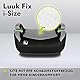 LIONELO LUUK FIX i-Size Kindersitzerhöhung mit ISOFIX, von 22 bis 36 kg/ 125 – 150 cm, Gruppe 2 und 3, Bequeme Armlehne und Sitz, Abnehmbarer Bezug