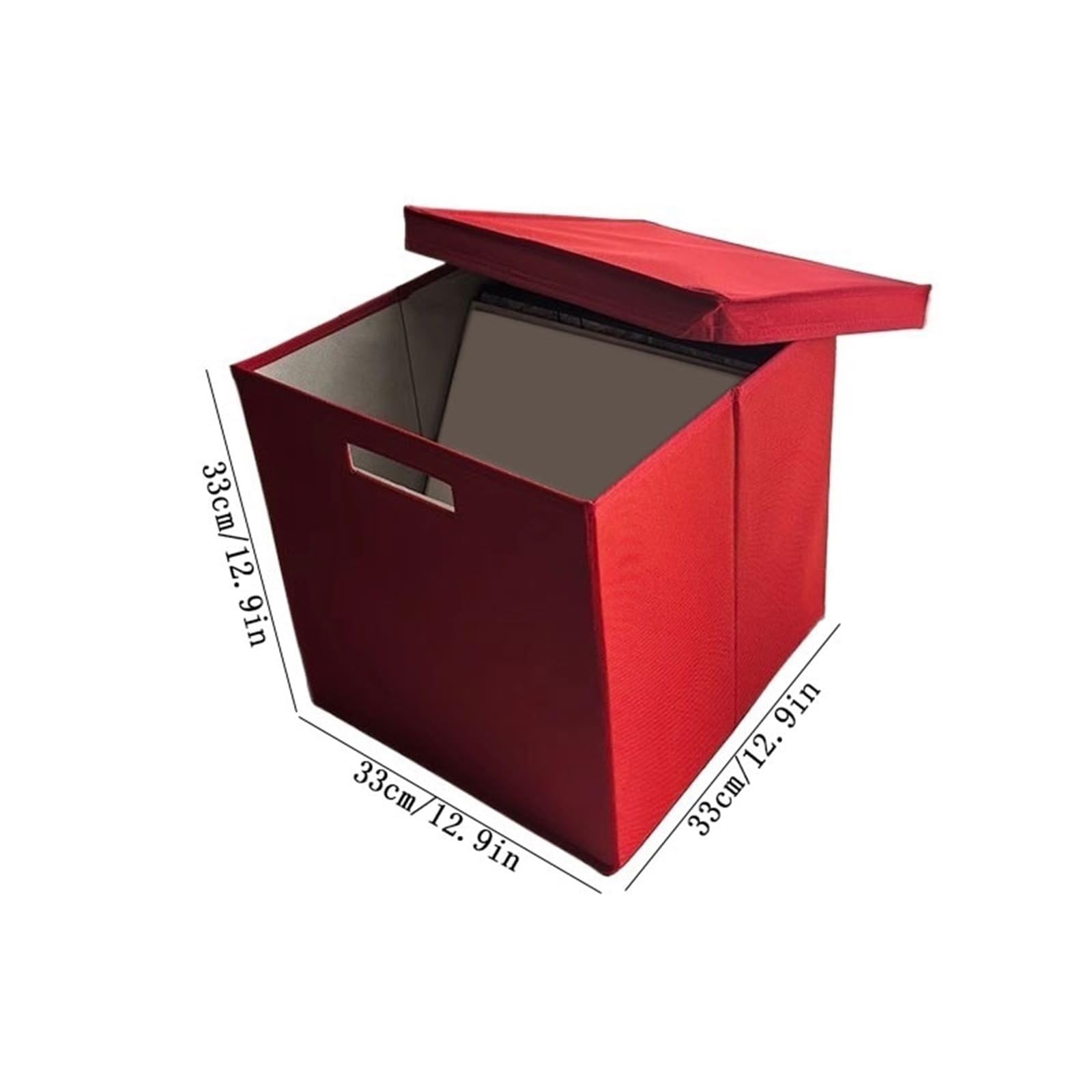 Supporto per CD in Legno, Pieghevole, in Tessuto Oxford, con Coperchio, per casa e Ufficio, Custodia in Cartone per CD.