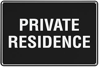Private Residence Sign 12 X 8 Inches Aluminum Sign Reflective - Uv Protected, Waterproof, Weatherproof And Fade Resistant - 4Pre-Drilled Holes