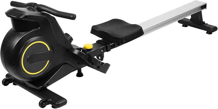 cdar Magnetic Rowing Machine,Home Exercise Water Rowing Machine Full Body Workout Rowing Machine Protect The Knee Rower Machine with Multi Gears Smart Chip Seat Adjustment Intelligent Data Record