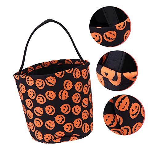 GAFOKI 1 bolsa de presente para festas com estampa de abóboras doces com tema ou para sacola, lanche