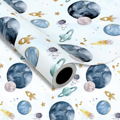 Papier cadeau galaxie JarThenaAMCS pour emballer facilement les petits colis