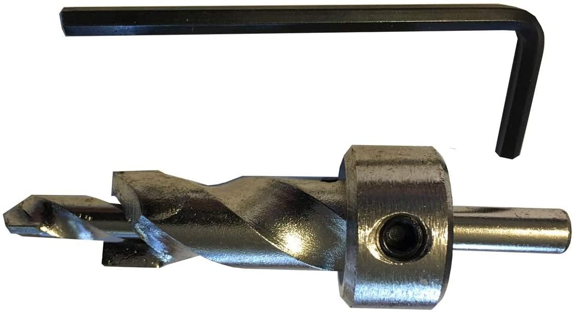 Combo Drill Bit, for Install of Hurricane Sidewalk Bolts, 1/2" x 2" Depth w/ 1/4" Pilot.