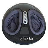 Foot Massager Machine with Heat, IDODO Shiatsu Electric Deep Kneading Rolling Vibrating Air Pressure Relax Feet Massager Use at Home or Office for Plantar Fasciitis