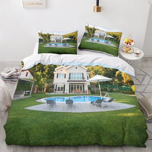 Parure de lit villa 3D microfibre de qualité supérieure 200x200