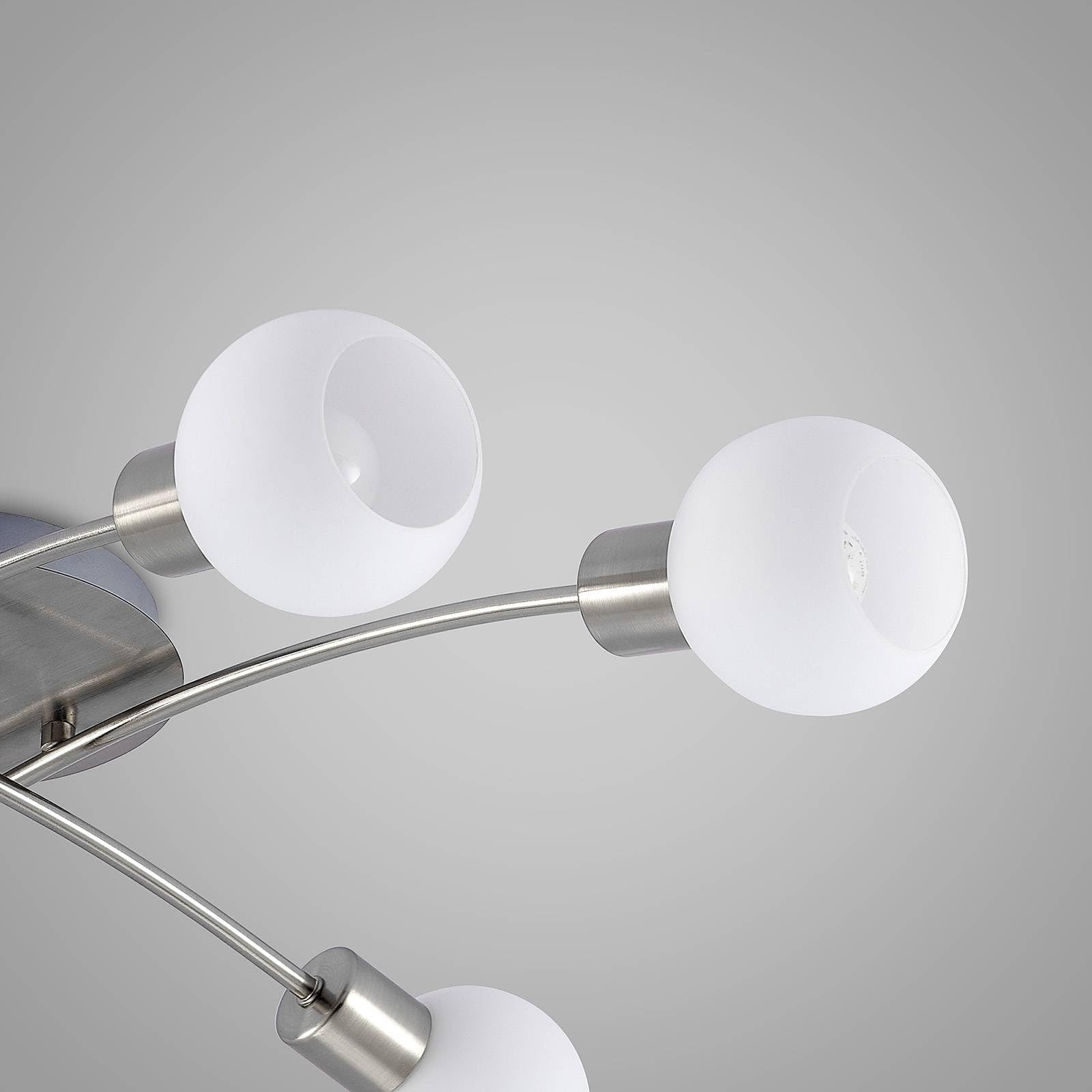 Lindby Deckenlampe Agmar (Modern) in Alu aus Metall (6 flammig, E14) - Deckenleuchte Lampe Wohnzimmerleuchte