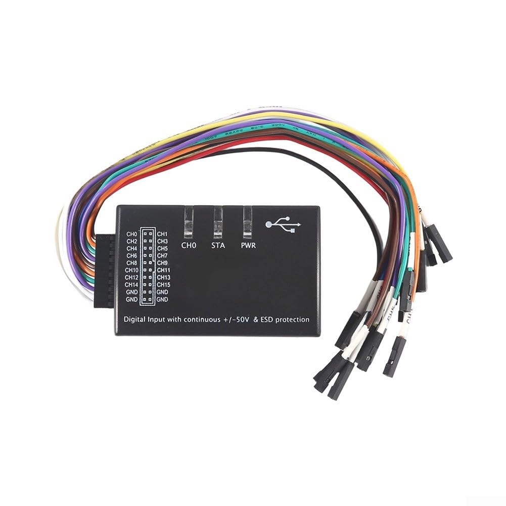 USB Logic Analyzer 16-K 100MHz Abtastrate für Multi-System-Digital-Signalüberwachung und komplexe Schaltungsdebugging Aufgaben