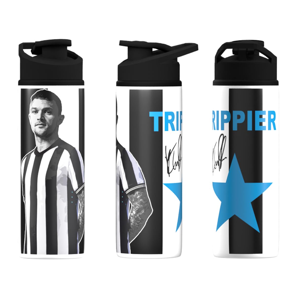 Partisan Newcastle Kieran Trippier Water Bottle Aluminium 750ml – Football Fan Gift