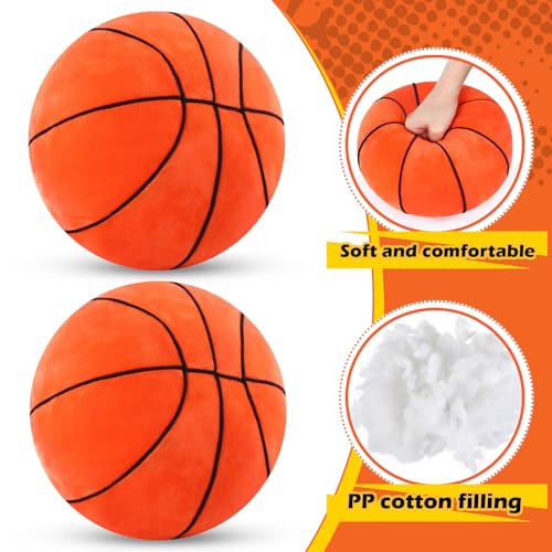 Tapete y Almohadas de Baloncesto de Peluche para Decoración de Habitación miniatura 4