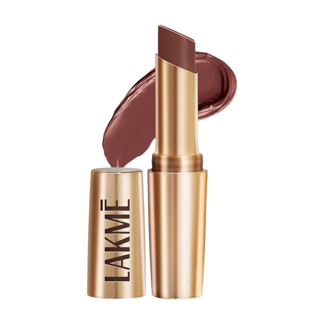 Lakme Powerplay Priming Matte Lipstick, Smooth Matte Finish, Lightweight Lipstick, Smudgeproof, Lasts 16hrs, Hydrates Lips, Pink Rose, 3.6g