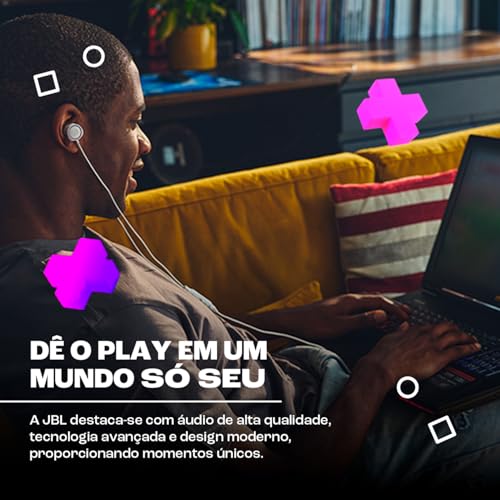 JBL, Fone de Ouvido Gamer Com Fio, Quantum 50 - Preto glide