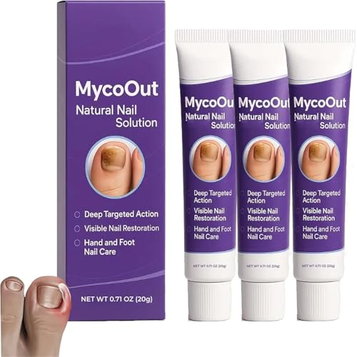 Solution naturelle contre les mycoses des ongles Timilk MycoOut, Spray réparateur d'essence pour ongles Timilk, Ingrédients naturels, Répare et revitalise les ongles abîmés et décolorés pour (3 PCS)