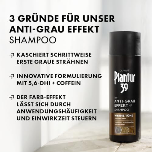 Plantur 39 Anti-Grau Effekt Shampoo 2 x 200 ml für braunes Haar