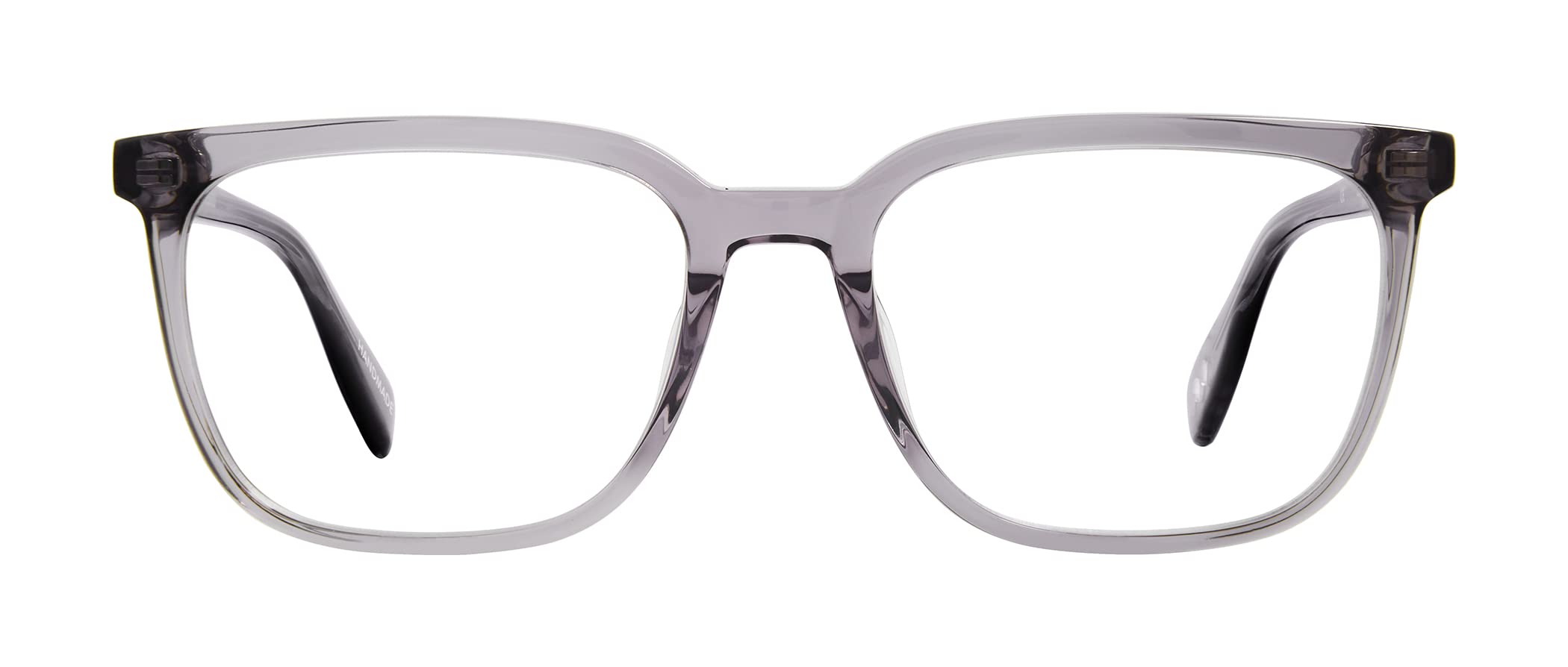 Scojo New York Dutch Street Reading Glasses, Handmade Scratch Resistant Readers for Women and Men, Grey Crystal - 2.00x